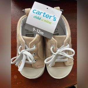 Carter's Child of Mine Beige and White Sneakers